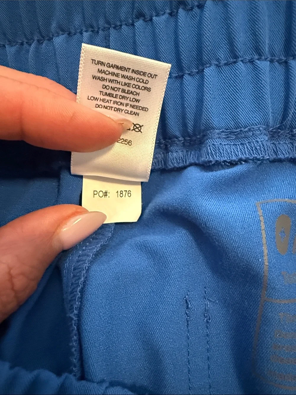 Figs joggers PO number 1876